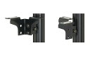 ミノウラ (MINOURA) 棚ブラケット ホビータワー (Hobby Tower) 用 Aタイプ 2本支柱間渡し用 2つ孔型 ボルト式 黒 HB-1B 8×8...