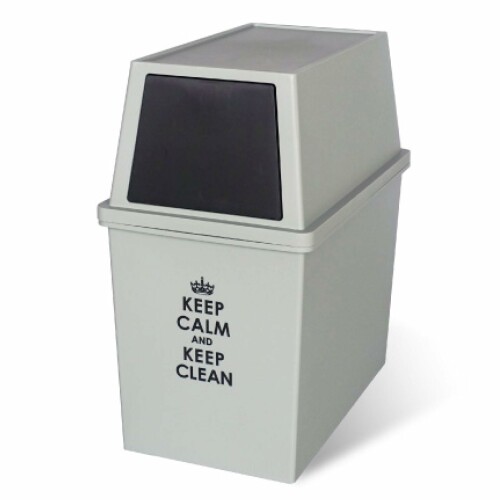 平和工業 積み重ねゴミ箱 スリム 30L ブラック