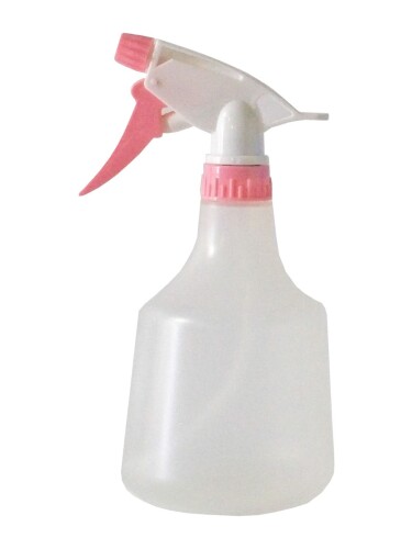 ミツギロン 霧吹き スプレー 500ml クリア ピンク 日本製 噴霧 ミスト 直射 切り替え可能 フローラスプレー SP-05