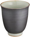 西海陶器(Saikaitoki) 波佐見焼 湯呑み コップ 黒 容量約250ml 日本製 74035