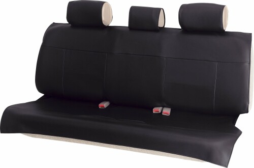 ボンフォーム(BONFORM) シートカバー グランドレザー 普通車 後席単品 フリーMリヤ(マクラ3コ) ブラッ..
