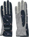 ダンロップ DUNLOP テニス レディス グローブ前指、手のひら側穴なしタイプ(両手セット)TGG0461W ネイビー L