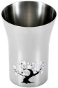 よこやま 日本製 300ml 感温 ステンレス タンブラー 桜 燕熟の技 EJK-300