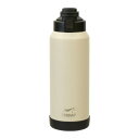 FREEAP 保冷 水筒 ワンタッチボトル 1.1リットル ワイド口径 洗いやすい アウトドア K-10883 (グレージュ)
