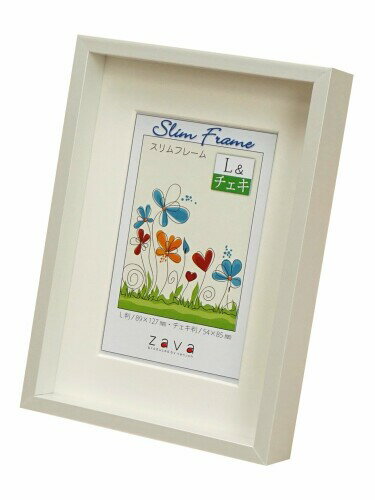 万丈 VANJOH スリムフレーム L・チェキ ホワイト