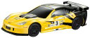 童友社 2.4GHz 1/24 キャデラック コルベット C6.R 黄/黒 電動ラジオコントロール No.866-2417 YB|詳細画像