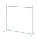 HEIAN SHINDO ハンガーラック 押入れ収納 シングル 縦横伸縮 ホワイト 幅75~130cm 高さ81~110cm 奥行き40cm OHW-10 平安伸銅工業