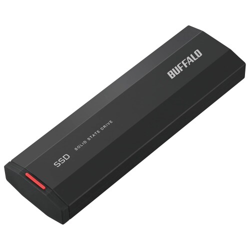 バッファロー SSD 外付け 1TB USB 3.2 Gen 2x2 2000MB/秒 Type-C Type-A 耐衝撃 防水 防塵 小型 コンパ..