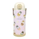 mofusand 真空二重 保冷専用 ステンレスボトル 1000ml ロックカバー 可動式ハンドル付き 保冷6時間 直飲みタイプ 水筒 部活 子供 53-216...