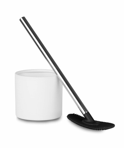 メテックス RODE シリコントイレクリーナー トイレブラシ RODSTC-WH 北欧デザイン ホワイト [ファイ]12..