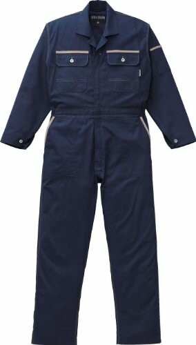 KANSAI 山田辰 ツヅキ服(オールシーズン用) 3670 ネイビーブルー 5Lサイズ