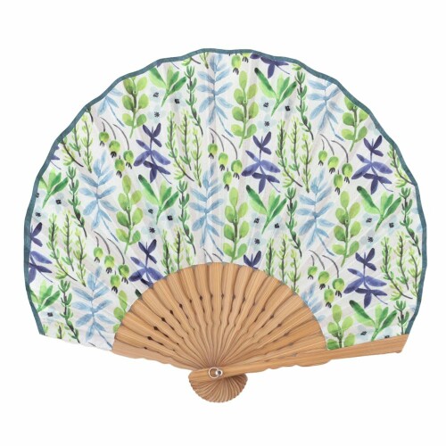 グローバルアロー Natti 扇子 HERB サイズ：約W23 H21(広げたとき) S04-4261