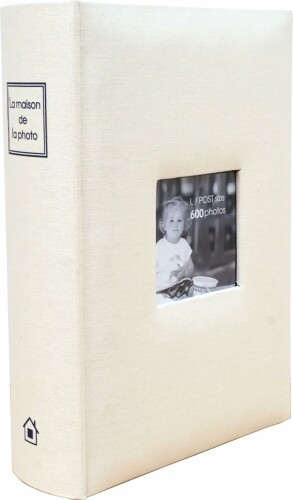 万丈 VANJOH メガアルバム600 メゾンシリーズN アイボリー L判 600枚 205445 フォトアルバム