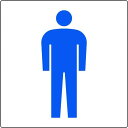 ユニット トイレ表示 大 男子 842-62A