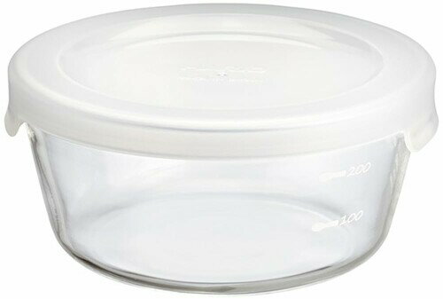 ハリオ 耐熱ガラス製 保存容器 丸 300ml MST-30-TW