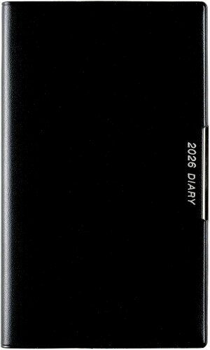 113 ニューダイアリーアルファ 14 全国鉄道地図付き 手帳 高橋書店 2026年版 黒 ウィークリー 手帳判