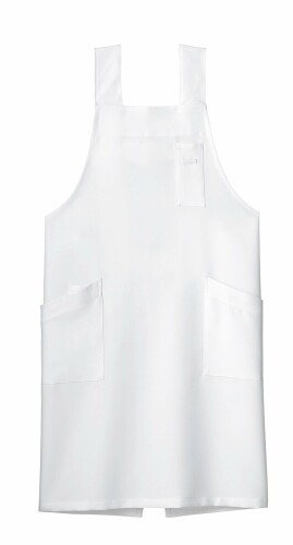 ボンマックス FK7164H型胸当てエプロン 15ホワイト Lサイズ