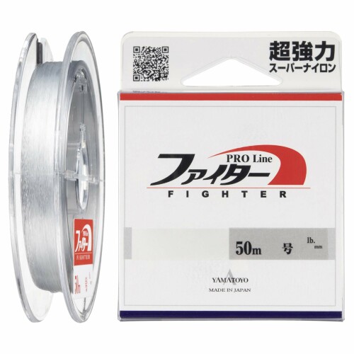 ヤマトヨテグス(YAMATOYO) ハリス ファイター ナイロン 50m 24号 80lb クリア