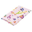 アスカタオル(Aska Towel) サラッとドライ 柄フェイスタオル カラフルアルファベット ピンク40cm×90cm/マイクロファイバー 超吸水 速乾 超コンパクト ひんやりタオル 光触媒/ASK-2AP-CRA-PNK