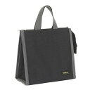 tone TLB-03 立つ保冷保温ランチバッグ ワイド 自立 撥水 ファスナー 横長 幅広 通勤 通学 男女兼用