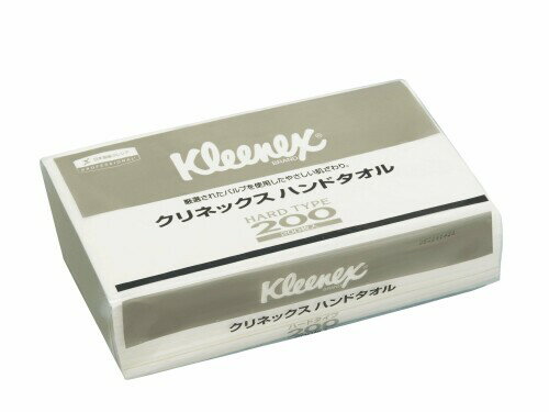 クレシア クリネックス ハンドタオル ハードタイプ 中判サイズ (手拭きや調理などの衛生場面で活躍する..