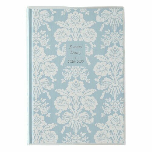 能率 ペイジェム 日記 2026年 A5 メモリー 5年連用 ローラアシュレイ タットン 8633 (2026年 1月始まり)