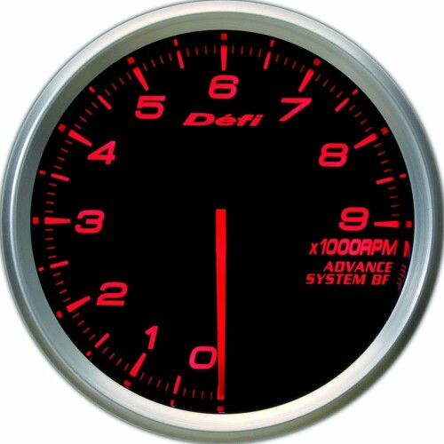 日本精機 Defi (デフィ) メータータコメーター 80[ファイ] 9000rpm (アンバーレッド) DF10902