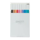 三菱鉛筆 水性ペン EMOTT エモット 10色 No.2 PEMSY10C.NO2