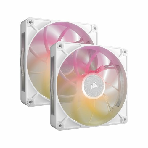 CORSAIR iCUE LINK RX140 MAX RGB スターターキット 140mm PWM PCケースファン 30mm厚 デュアルパック..