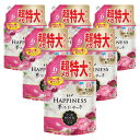 レノア ハピネス 夢ふわタッチ 柔軟剤 アンティークローズ 詰め替え 1,900mL×6袋 (大容量) (ケース品)