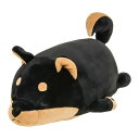 りぶはあと ボルスタークッション マシュマロアニマル 黒柴のコテツ (全長約27cm) ふわふわ もちもち 48656-73