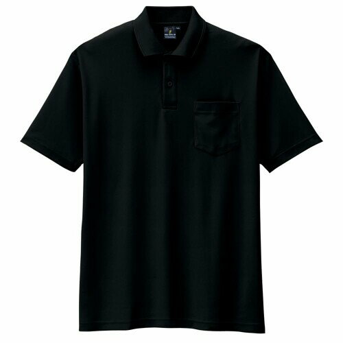 (コーコス信岡) AS-257 半袖ポロシャツ ブラック M
