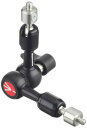 マンフロット(Manfrotto) フリクションアーム アーム長さ 15cm 1/4 両サイド 3/8 ネジ付 カメラ固定 撮影用 Webカメラ リモート会議 リモートワーク 耐荷重 3kg 自重 0.22kg 244MICRO
