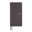 ほぼ日手帳 2025 weeks ファインクラシック/スチールグレー 1月始まり 週間手帳 週間レフト スリム縦長