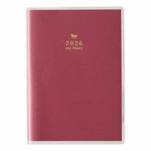 能率 ペイジェム 日記 2026年 B7 メモリー レッド 8502 (2026年 1月始まり)