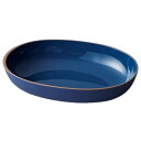 竹中 食器 scoosy オーバル L 日本製 ネイビー 約23×15.6×4.6cm T-26615