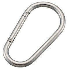 TRUSCO(トラスコ) ステンレス カラビナジャンボ(環なし) 16mm TKBJ-16A