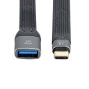 ChenYang CY USB 3.0 Type A メス - USB-C USB 3.1 Type C オス ホスト OTG フラット スリム FPC データケーブル ノートパソコン & 電話用