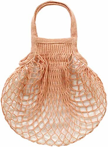 丸和貿易 ミニトート メッシュ バッグ ブライトピンク 25×35cm