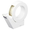 コクヨ テープカッター GLOO 吸盤 ハンディタイプ 大巻き 専用 白 本体サイズ:H133xW38xD149mm/164g T-GM500W