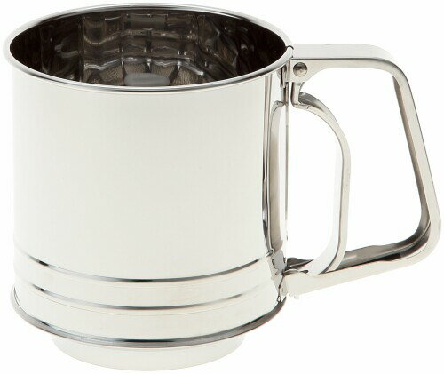 パール金属 自動 粉ふるい 中サイズ 幅15.5×奥行10×高さ11cm ステンレス製 日本製 アンテノア D-3566