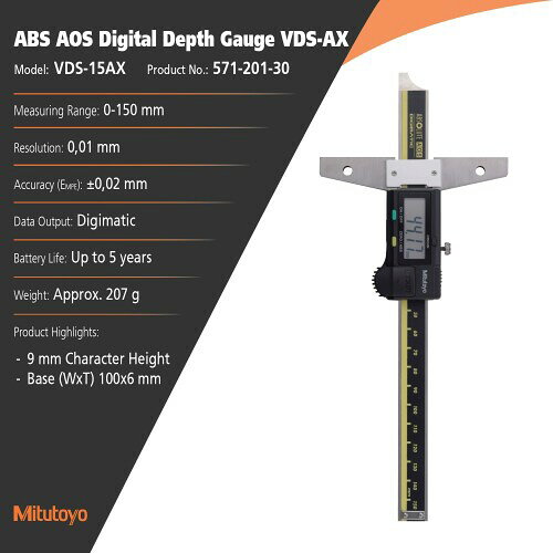 �ߥĥȥ�(Mitutoyo) �ǥ��ޥ��å��ǥץ������� 571-201-30 VDS-15AX