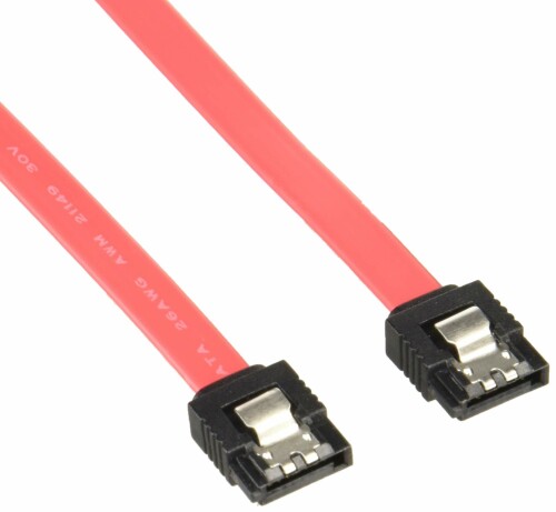 変換名人 SATA2(3Gbps対応)ケーブル I - I ロック付 30cm SATA-IICA30