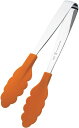 田辺金具 抗菌 耐熱 カラー トング (ミニ) オレンジ 180mm 5502
