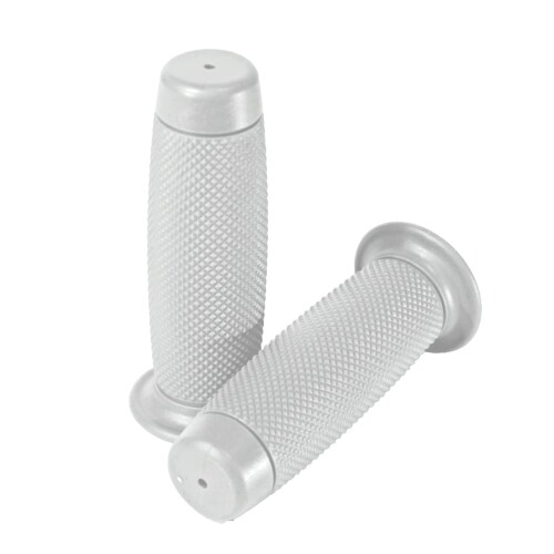 モトベース（MOTO BASE） バイク用ラバーハンドルグリップ 22.2mm(7/8)用 樽型｜非貫通｜汎用｜MBGLP-02｜ホワイト