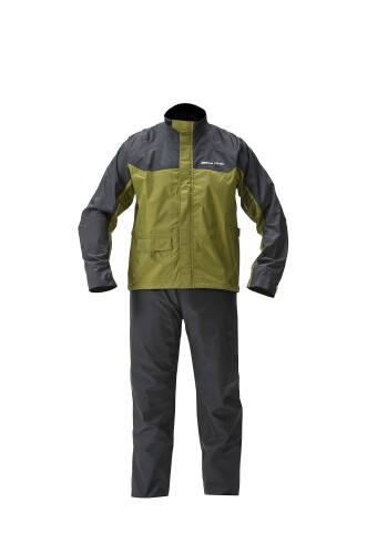 (ヤマハ発動機) バイク用レインスーツ セパレート YAR30 CYBERTEX2 ダブルガード カーキBLサイズ 防水 雨具 カッパ 90792-R054B