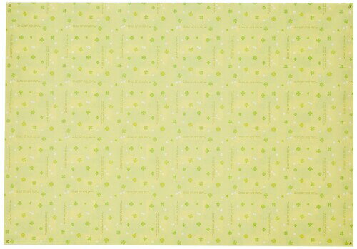 ササガワ(Sasagawa) タカ印 包装紙10枚ロール ハッピークローバー 半才判 49-7564