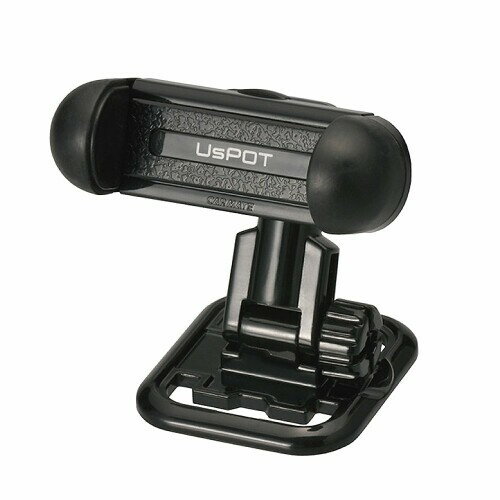 カーメイト 車用 スマホホルダー スピンキャッチ ブラック UP422