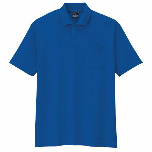 (コーコス信岡) AS-257 半袖ポロシャツ ブルー 5L