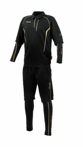 がまかつ(Gamakatsu) アクティブクールスーツ GM3779 ブラック×ゴールド L